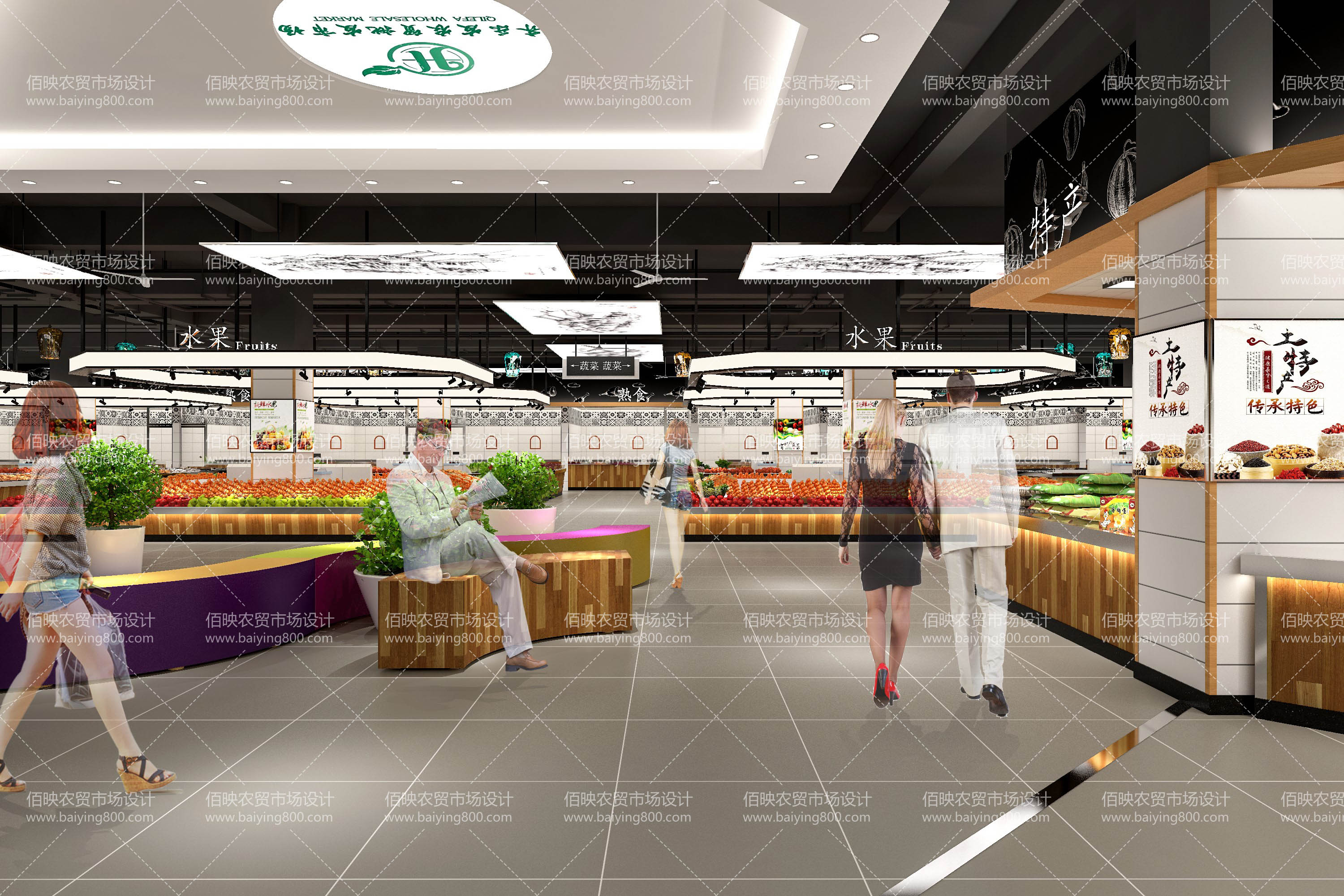 重慶齊樂(lè)發(fā)農(nóng)貿(mào)市場(chǎng)設(shè)計(jì)案例